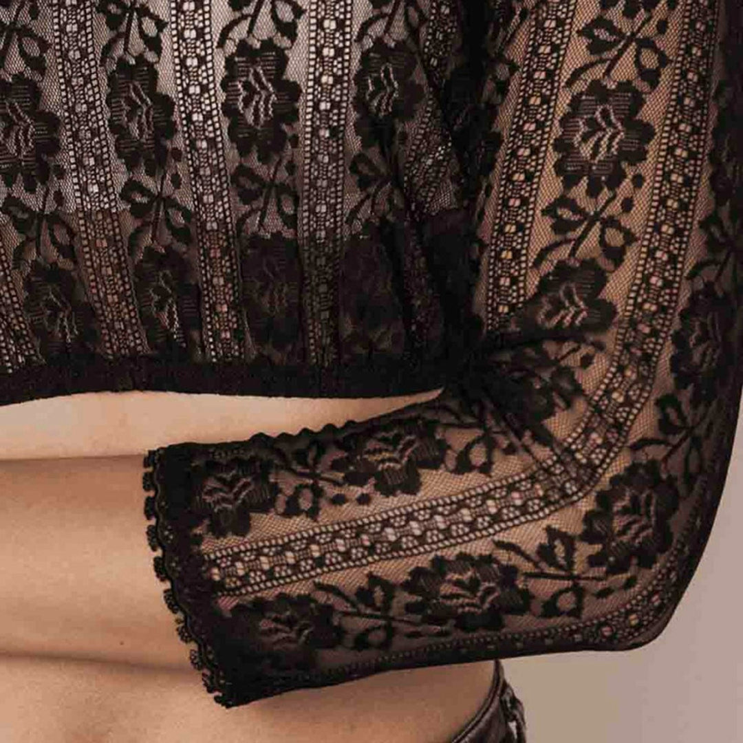 Dames Dirndlblouse met Kant Traditioneel 4