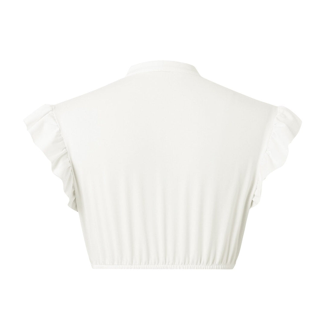 Dames Dirndlblouse met Ruches 8