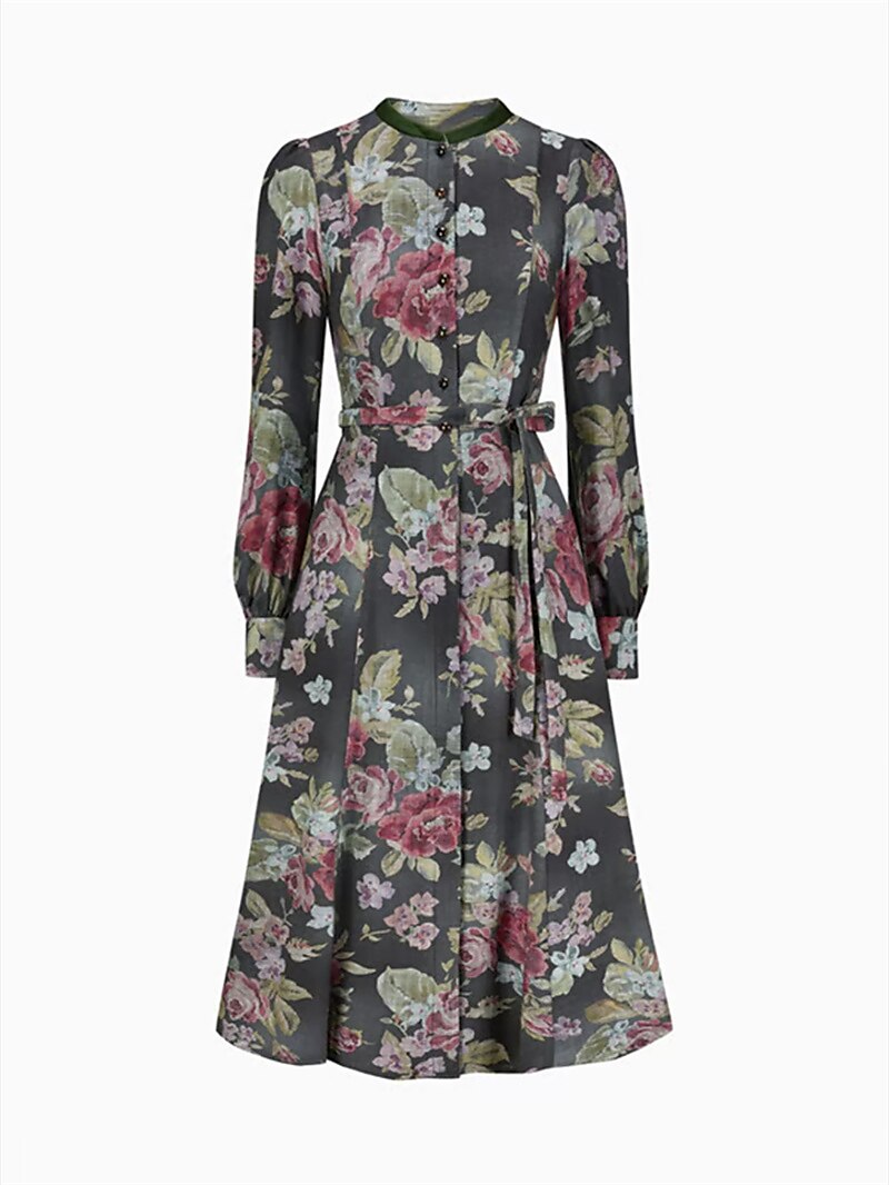 Dames Dirndljurk Vintage Stijl Bloemmotief voor Feestelijke Gelegenheden 5
