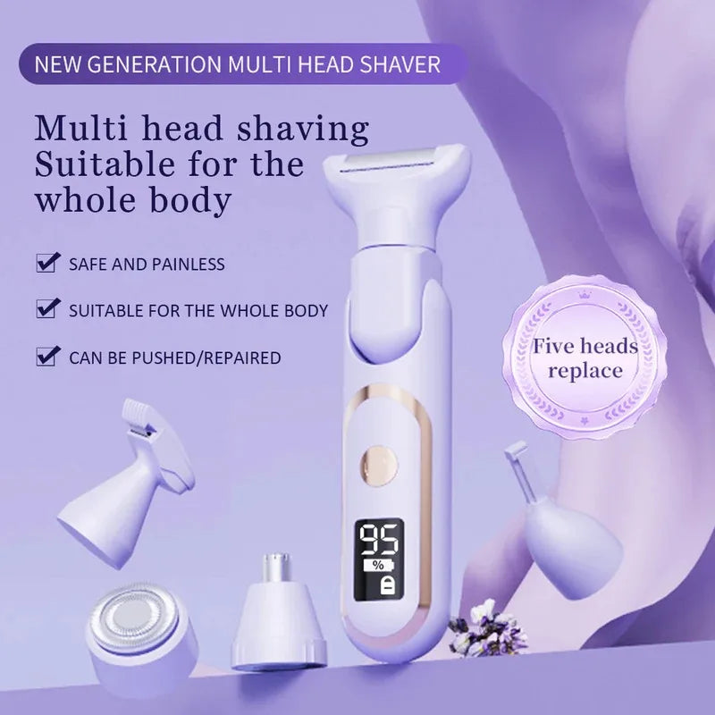 Dames Elektrisch Scheermes 5-in-1 Multifunctioneel 3