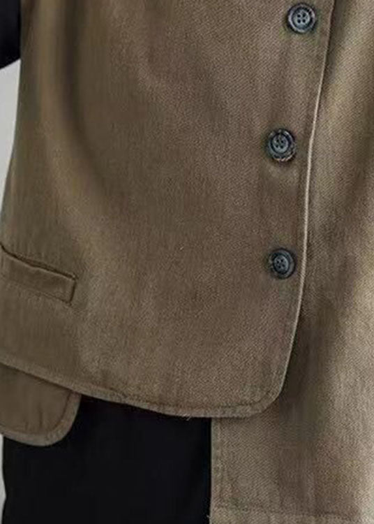 Dames Herfstvest Asymmetrisch Ontwerp 4