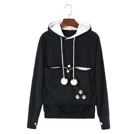 Dames Hoodie met Kattenzak voor Comfort 0