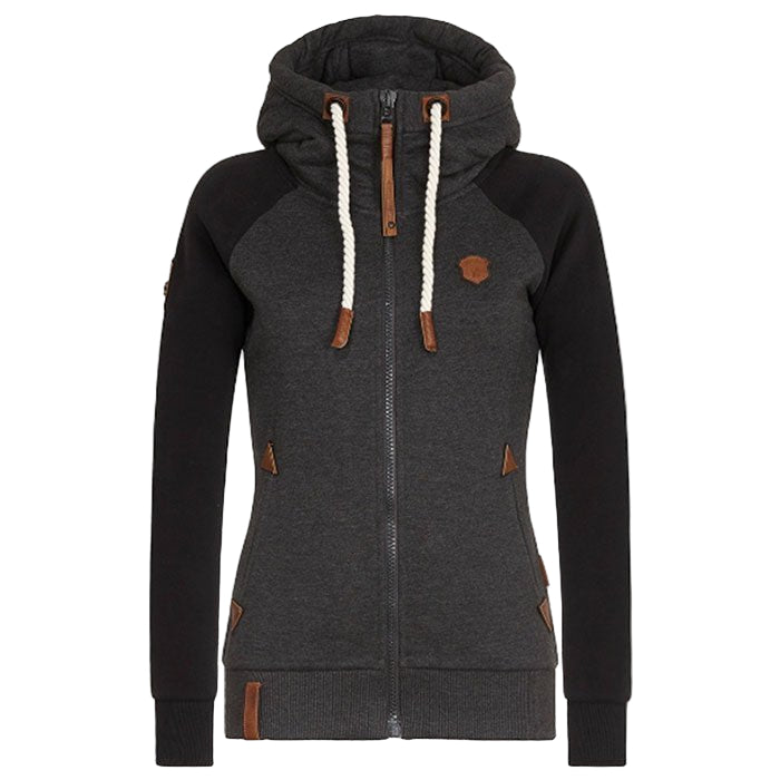 Dames Hoodie met Ritssluiting en Capuchon 0