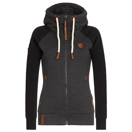 Dames Hoodie met Ritssluiting en Capuchon 0