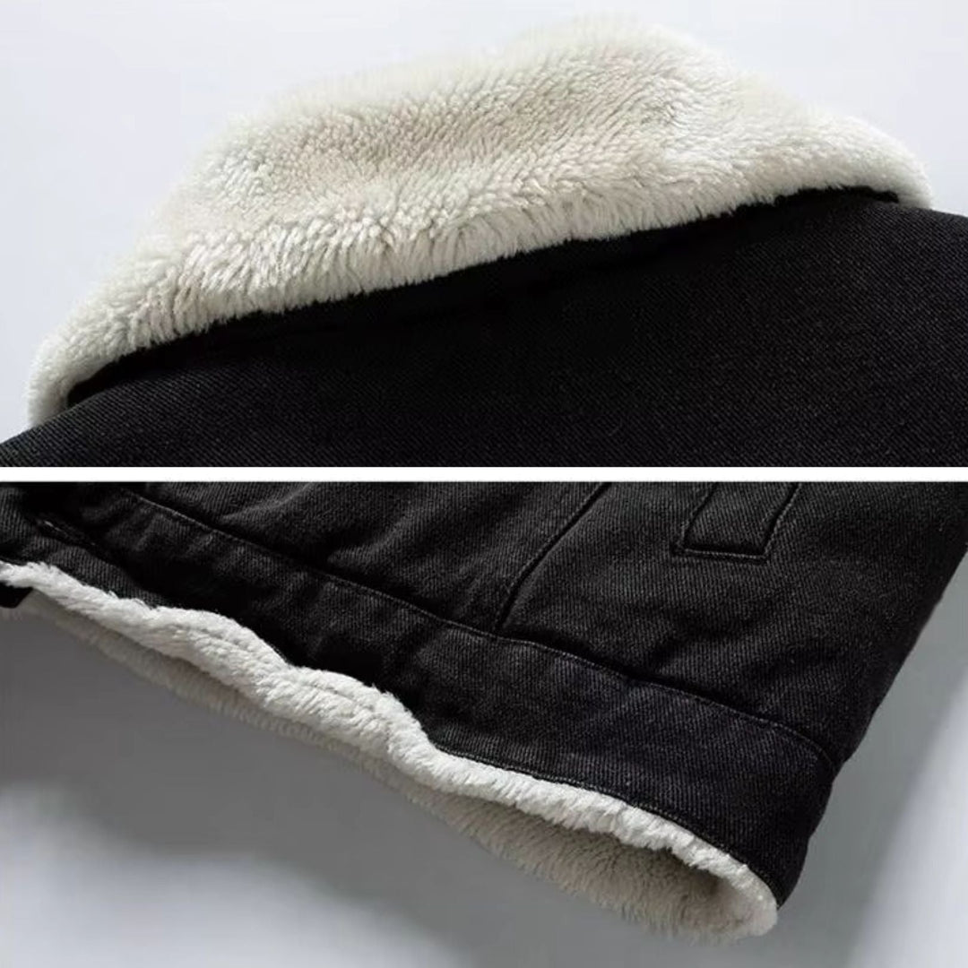 Dames Jas Denim Met Fleece Voering Casual Voor Elk Seizoen 7