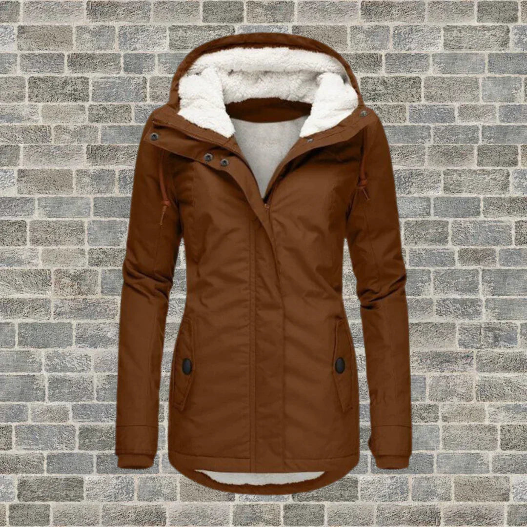 Dames Jas Winter Plisserend Met Capuchon 5