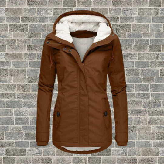 Dames Jas Winter Plisserend Met Capuchon 5