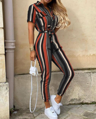 Dames Jumpsuit Met Knoopsluiting 3