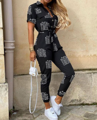 Dames Jumpsuit Met Knoopsluiting 5