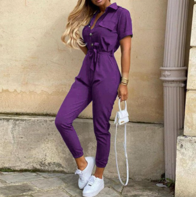 Dames Jumpsuit Met Knoopsluiting 9