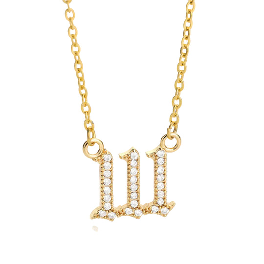 Dames Ketting met Engelnummer Design 8