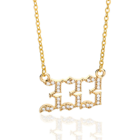 Dames Ketting met Engelnummer Design 9