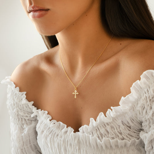 Dames Ketting met Kruisdetail Stijlvol 2
