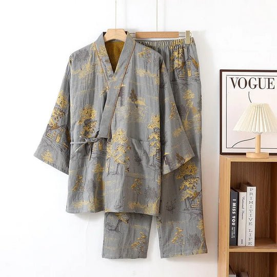 Dames Kimono Pyjamaset Artistiek 3