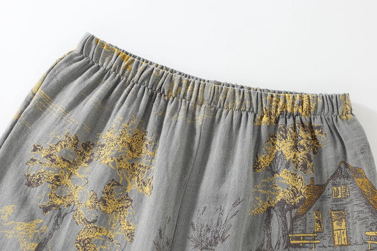 Dames Kimono Pyjamaset Artistiek 4