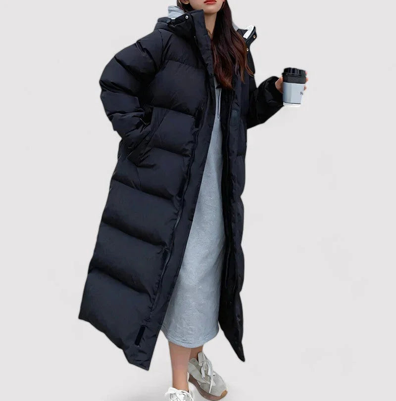 Dames Lange Pufferparka Waterdicht 2