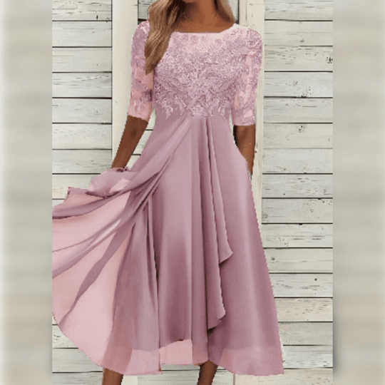 Dames Maxi Galajurk Asymmetrische Rok Kant 7