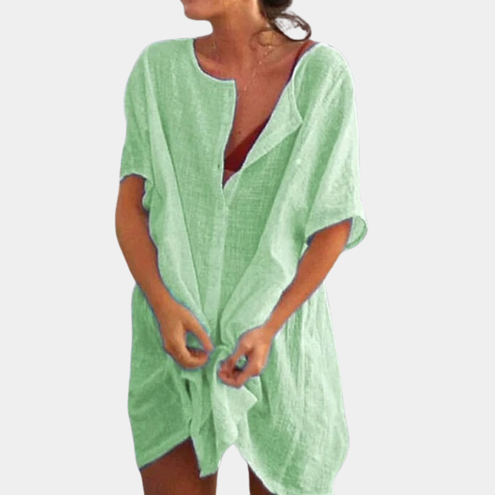 Dames Overhemdjurk Luchtig voor Zomer - Casual en Tijdloos Jurkjes 6