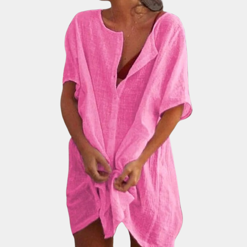 Dames Overhemdjurk Luchtig voor Zomer - Casual en Tijdloos Jurkjes 7