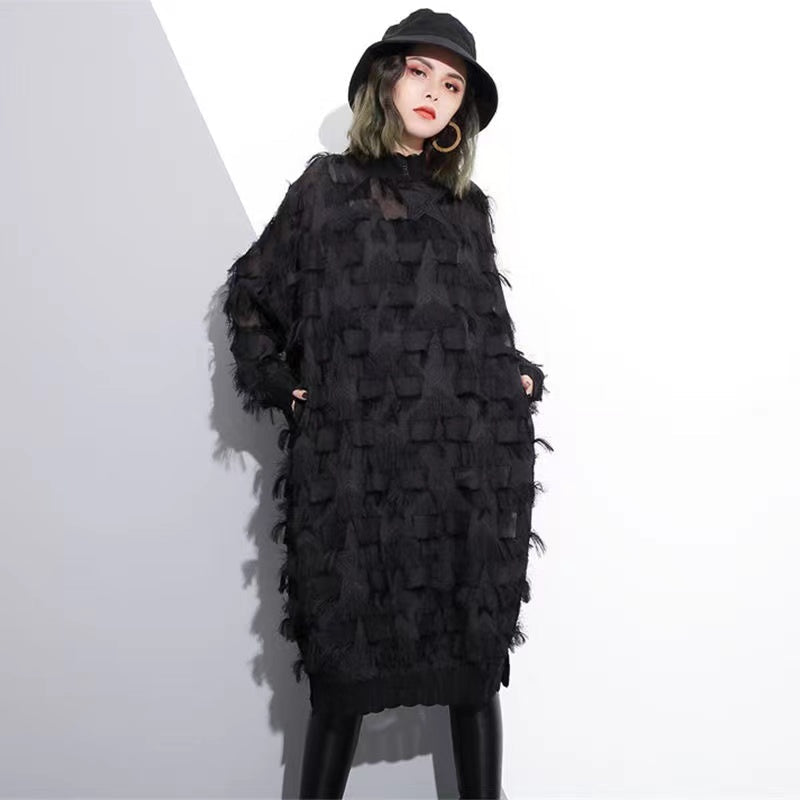Dames Oversized Jurk met Kanten Details 2