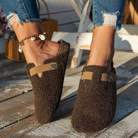 Dames Pantoffels Muiltje met Antislipzool voor Comfort en Warmte 4