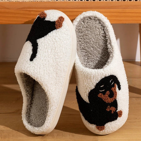 Dames Pantoffels Teckel Motief 4