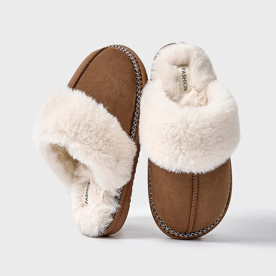 Dames Pantoffels met Zachte Bontvoering voor de Winter Sloffen 5