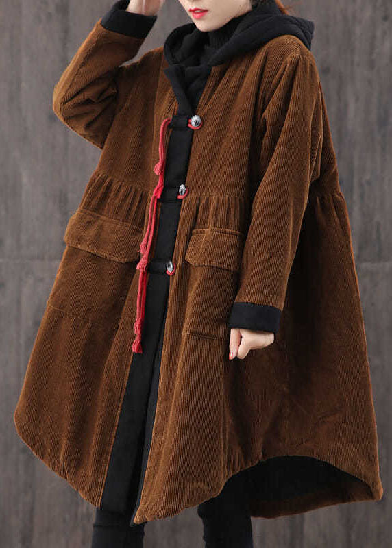 Dames Parka met Capuchon en Knoopzakken 1