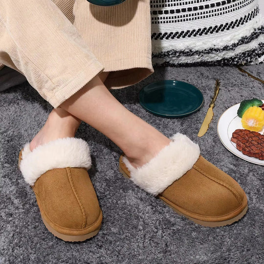 Dames Pluche Huisslippers met Zachte Voering 6