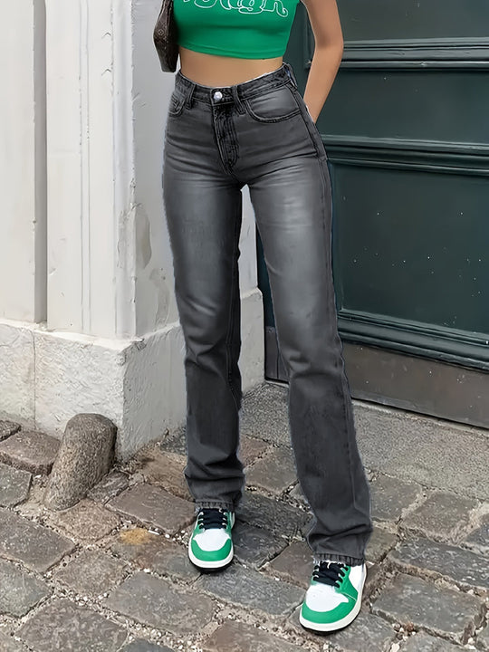 Dames Rechte Jeans Casual Stijl 8