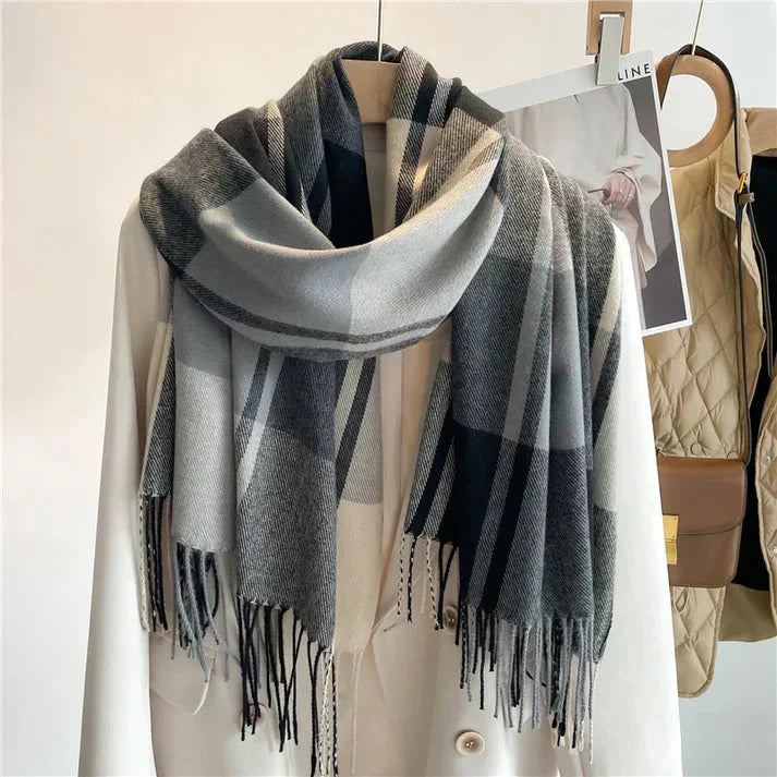 Dames Sjaal Geruit Warm Stijlvol Accessoire voor Herfst en Winter 4