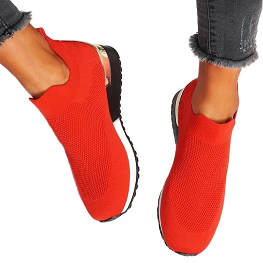 Dames Sneakers Slip-On Modern met Comfortabel Gebreid Ontwerp 5