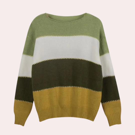 Dames Sweater Stribede Casual Stijl 4