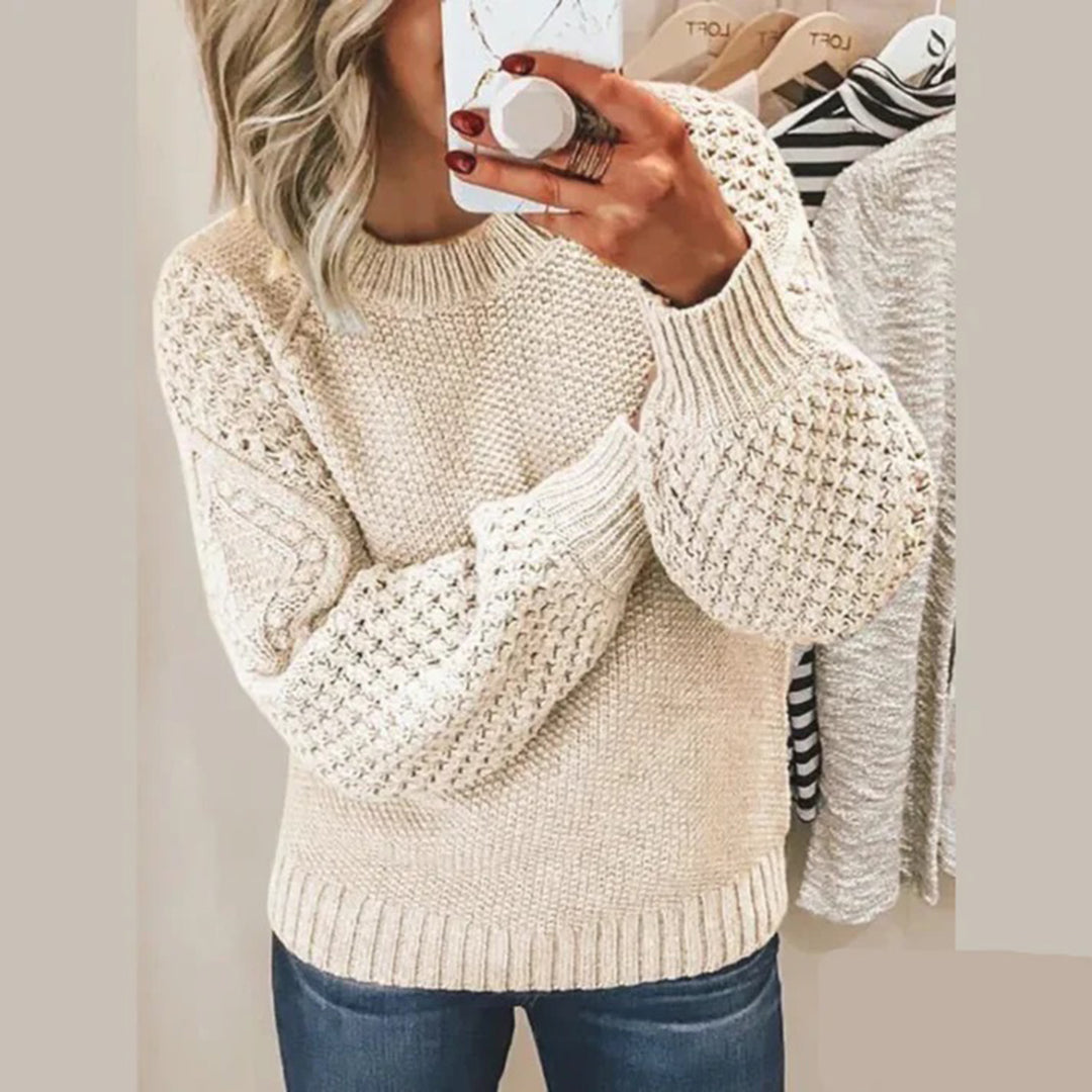 Dames Sweater van Uld met Klassiek Design 0