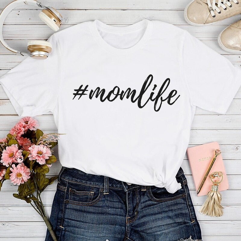 Dames T-shirt Mom Life Trendy 5