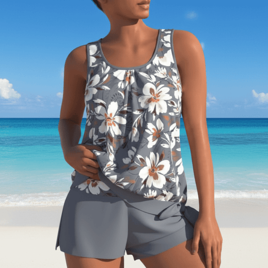 Dames Tankini Set met Bloemenpatroon 4
