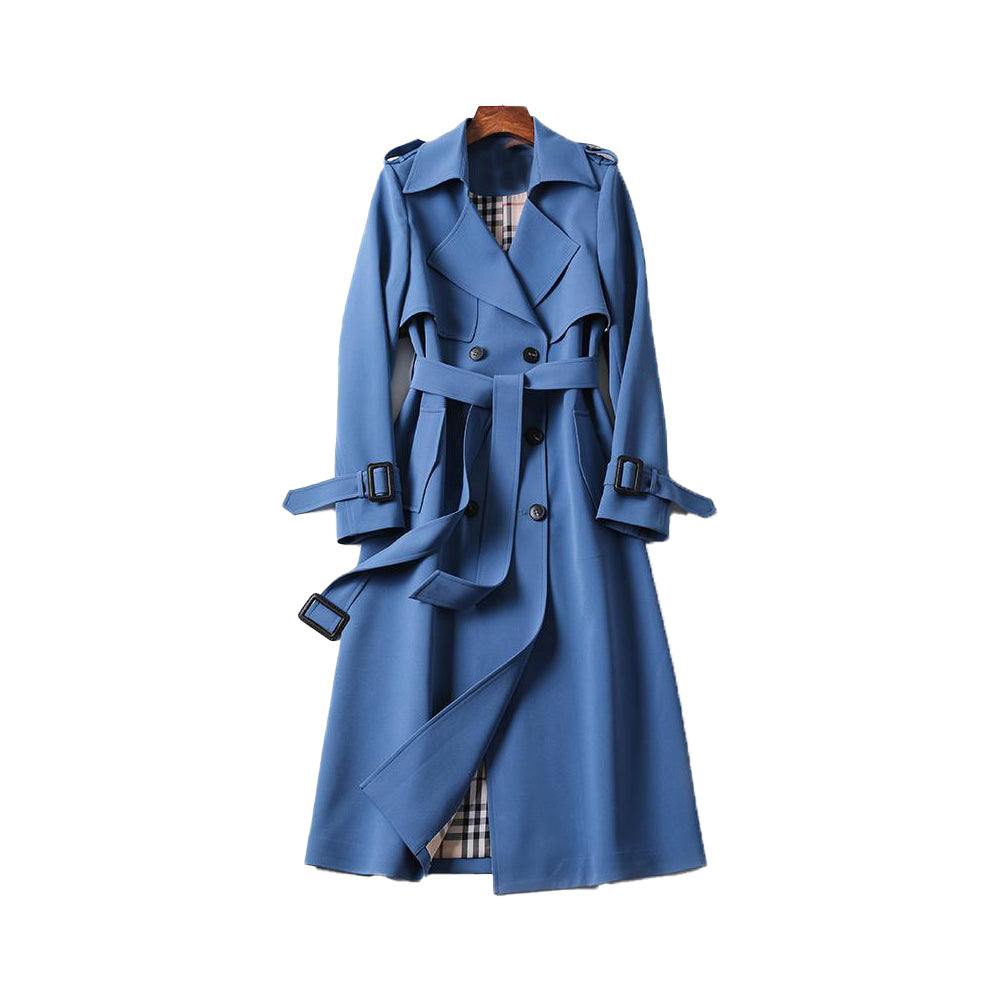 Dames Trenchcoat met Dubbele Knopen 11