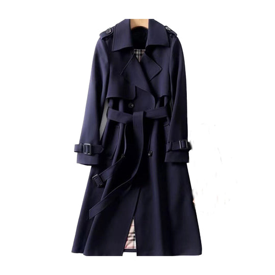 Dames Trenchcoat met Dubbele Knopen 8