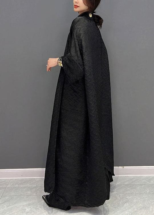 Dames Trenchcoat met Jacquard Patroon en Oversized Zakken 3
