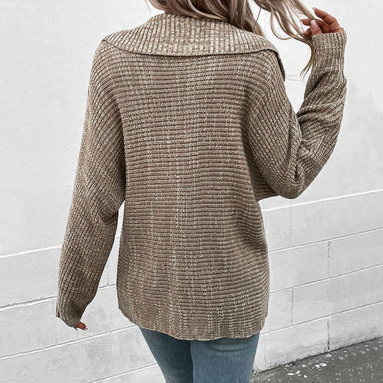 Dames Trui Met Kraag Casual Chic Design 2
