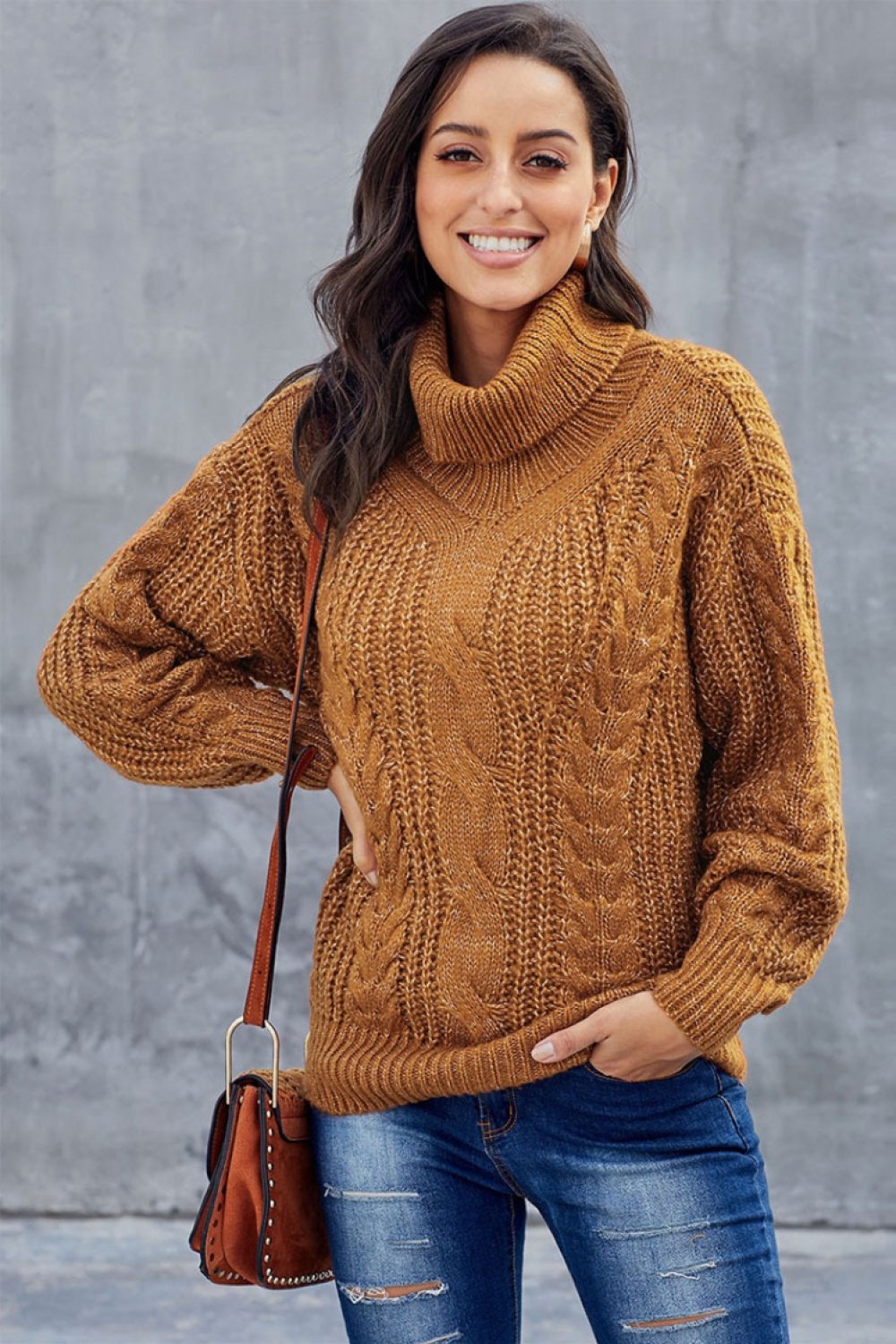Dames Trui Oversized Kraagbrei 3