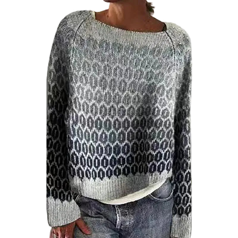 Dames Trui met Stijlvolle Herfstdetails 0