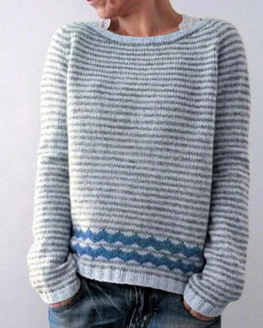 Dames Trui met Stijlvolle Herfstdetails 5