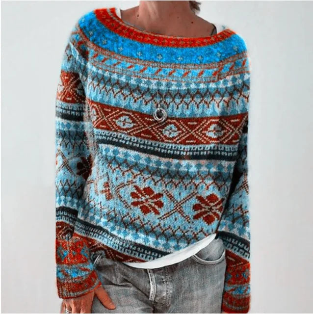 Dames Trui met Stijlvolle Herfstdetails 6