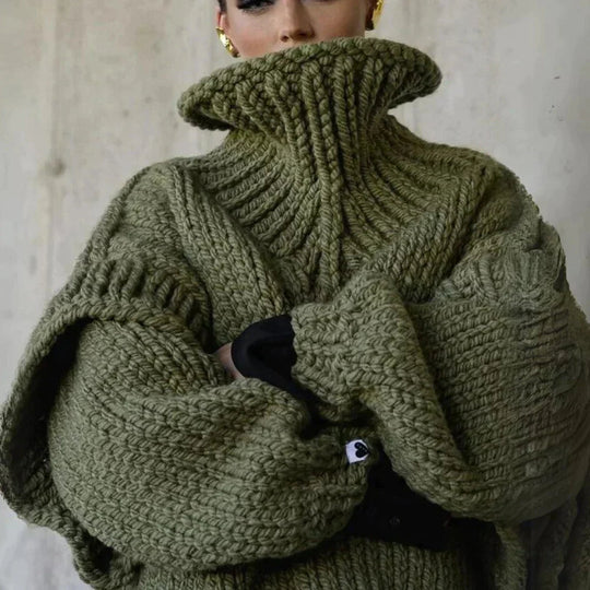 Dames Turtleneck Trui Oversized 3