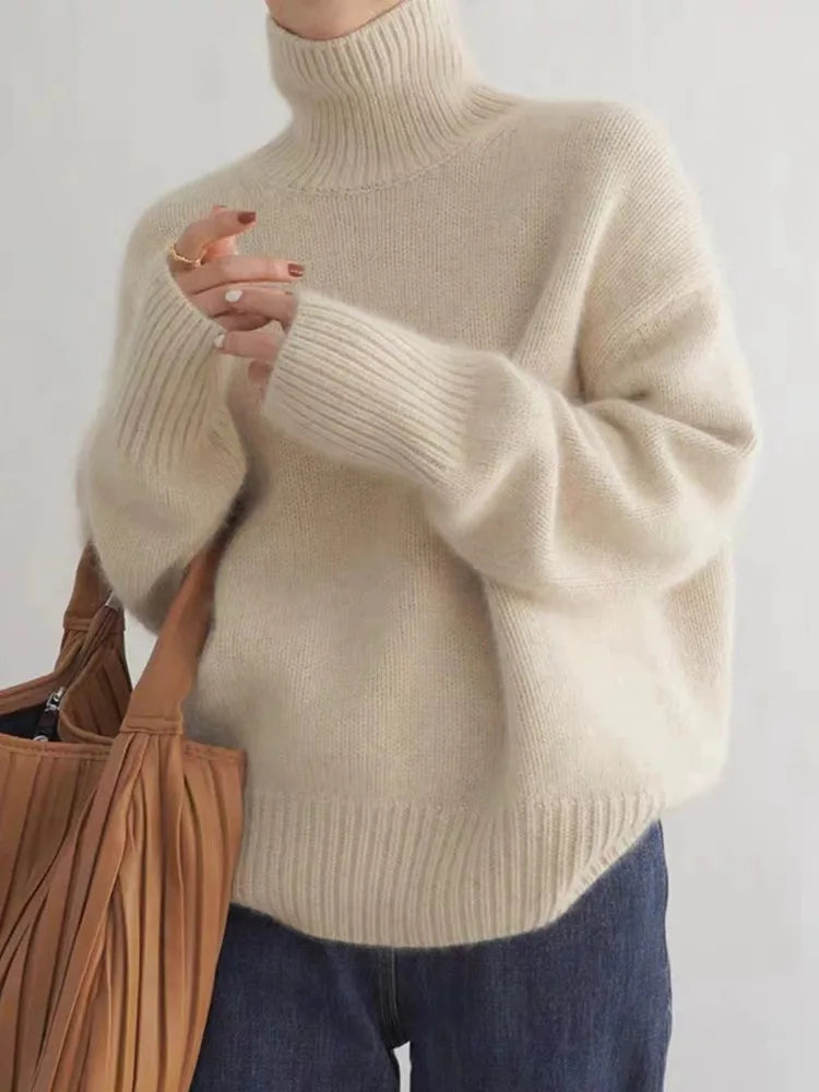 Dames Turtleneck Trui met Hoge Krage 2