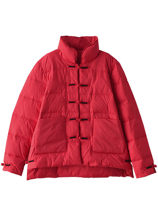 Dames Vintage Winter Donsjas met Opstaande Kraag 4
