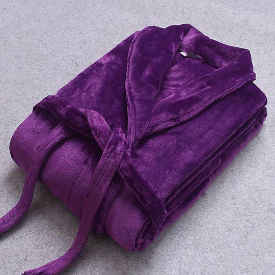 Dames Winterbadjas Lichte Koraalfleece met Riem 8