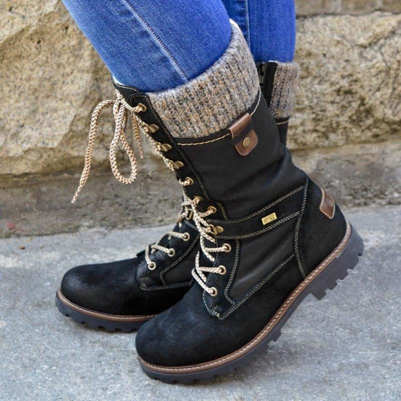 Dames Winterlaarzen Hoge Stijlvolle Look 4