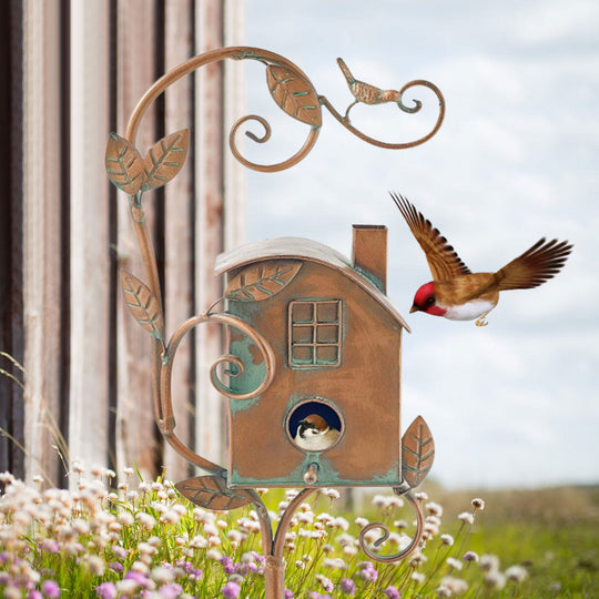 Decoratief Vogelhuisje voor Tuin met Steek 5